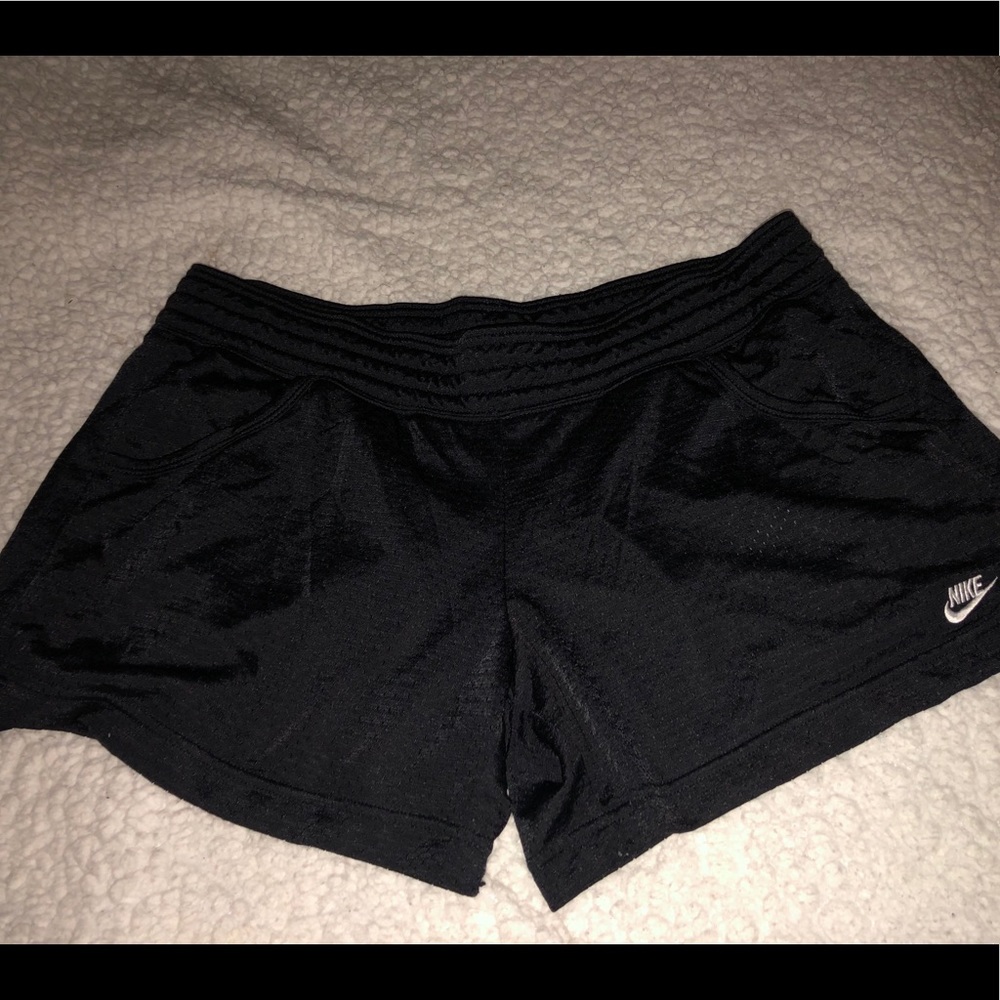 black nike shorts